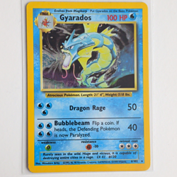 Pokemon TCG Base Set Gyarados 6/102 Holo Rare Unlimited 100 HP EN 1999 Card - Image 1