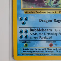 Pokemon TCG Base Set Gyarados 6/102 Holo Rare Unlimited 100 HP EN 1999 Card - Image 3