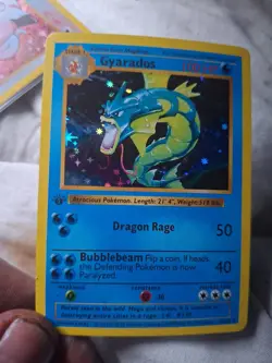 Pokemon Gyarados Holo Rare TCG Card 6/102 Base Set WOTC 1999 Unlimited Vintage - Image 4