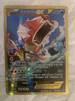 Pokemon TCG Gyarados EX 123/122 XY Breakpoint 2016 Secret Holo Rare Card - Image 1