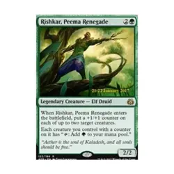 WOTC MtG Prerelease Promos Rishkar, Peema Renegade (P) (Foil) EX - Image 1