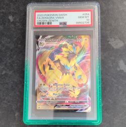 PSA 10 Pokemon TCG 2023 Crown Zenith Zeraora VMAX 054/159 Full Art Foil - Image 1