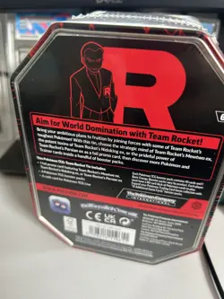 Pokemon TCG: Team Rocket's Mewtwo Ex Tin - Destined Rivals - Brand New / Sealed - Image 2