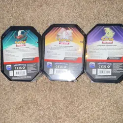 Pokemon TCG Tin Lot of 3 - Triple Whammy Tins - Darkrai Slaking Tyranitar - Image 2
