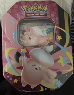 Pokemon TCG Clefable EX Mega Moonlit Tin Factory Sealed Brand New 💎 QUICK SALE - Image 1