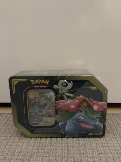 Pokemon TCG Celebi & Venusaur GX Tag Team Tin - 4 Booster Packs - Image 1