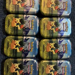 10X Pokemon TCG Ascended Heroes Mini Tin Pikachu and Tepig ART TINS ONLY - Image 1