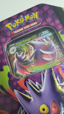 Pokemon TCG Mega Moonlit Tin Mega Gengar ex Promo Mega Evolution NEW SEALED - Image 4