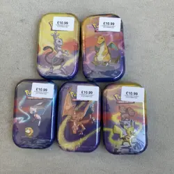 Pokemon TCG Kanto Power Mini Tin Full Art Set Sealed Case x5 h24+L24 (2019) 820650804137 - Image 1