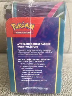 POKEMON TCG SCARLET & VIOLET COLLECTOR CHEST LUNCH BOX TIN 2024 *FACTORY SEALED* - Image 4