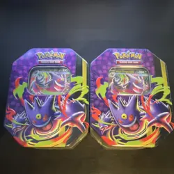 Pokemon TCG: Mega Moonlit Tin - Mega Gengar ex - Brand New & Sealed - x2 - Image 1