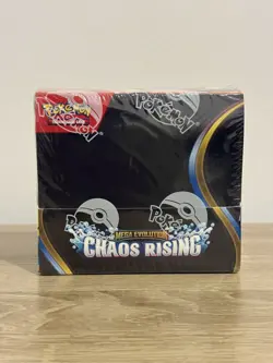 Pokemon TCG Mega Evolution: Chaos Rising Booster Box Sealed - Image 1