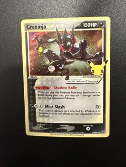 Pokemon Greninja Gold Star Promo Holo SWSH144 Celebrations HD GALAXY SWIRL NM - Image 2