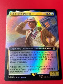 1x BORDERLESS FOIL THE FIFTH DOCTOR - Doctor Who - MTG - Magic the Gathering - Image 1