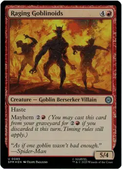 Raging Goblinoids (Foil) - 0085 - Marvel's Spider-Man - MTG - Ships Now English - Image 1