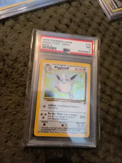 1999 Pokemon JUNGLE #16 WIGGLYTUFF - Holo PSA graded 7 - NM-MT - Image 1