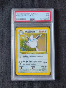 1999 Pokemon Wigglytuff Holo Card Jungle 16/64 PSA 7 Near Mint Rare Vintage - Image 1