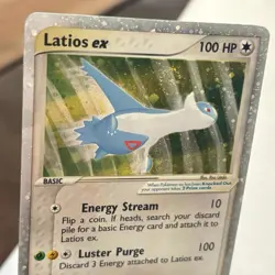 Latios EX 94/97 - Pokemon TCG EX Dragon Ultra Rare Holo 2003 - SWIRL - Played - Image 5