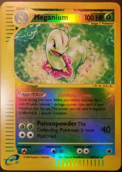 Pokemon E Reader Lot 2 Cards Reverse Holo Vintage Seadra Aquapolis + Meganium MP - Image 4