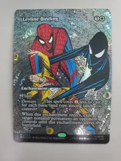 MTG Leyline Binding Marvel Eternal Foil Borderless Mythic - Image 1