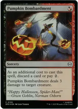 Pumpkin Bombardment (Foil) - 0139 - Marvel's Spider-Man - MTG - Ships Now - Image 1