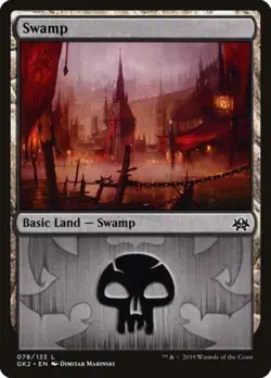Swamp (78) - Light Play MTG Ravnica Allegiance: Guild Kits - Image 1