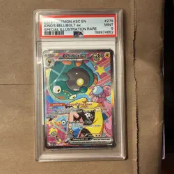 Pokemon TCG Iono's Bellibolt PSA 9 MINT ex 279/217 Ascended Heroes SIR Holo ENG - Image 1