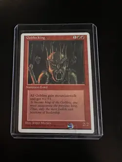 MTG **Alternate** 4th Edition GOBLIN KING, rare vintage 1995 - Image 1