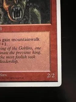 MTG **Alternate** 4th Edition GOBLIN KING, rare vintage 1995 - Image 5