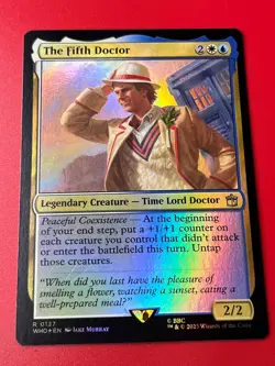 1x FOIL THE FIFTH DOCTOR - Doctor Who - MTG - Magic the Gathering - Image 1