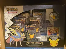 Pokemon TCG Celebrations Deluxe Pin Collection Box English 2021 Zacian LV.X 25 - Image 1