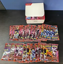 Destined Rivals EMPTY Booster Box Pokemon TCG Collectors Display 30x Empty Packs - Image 1