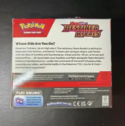 Destined Rivals EMPTY Booster Box Pokemon TCG Collectors Display 30x Empty Packs - Image 5