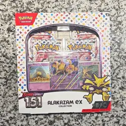 Pokemon TCG Scarlet & Violet 151 Alakazam ex Collection Box 4 Packs 2023 - Image 1