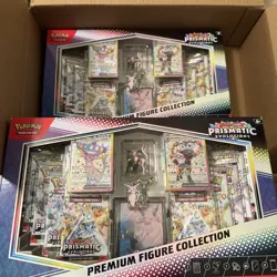 4x Pokemon TCG SV Prismatic Evolutions Premium Figure Collection - Image 1