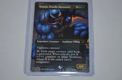 MTG magic SPIDERMAN spe BORDERLESS VENOM DEADLY DEVOURER #002 RARE - Image 1