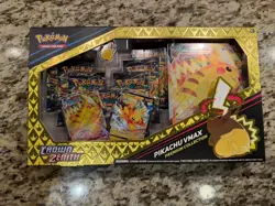 Pokemon TCG Crown Zenith Pikachu Vmax Premium Collection Box 7 packs SEALED - Image 1