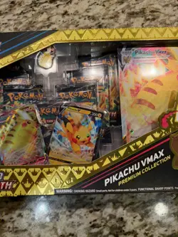 Pokemon TCG Crown Zenith Pikachu Vmax Premium Collection Box 7 packs SEALED - Image 3