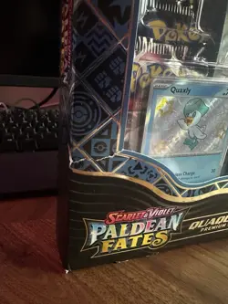 Pokemon TCG Paldean Fates Quaquaval ex Premium Collection Box (box damage) - Image 4