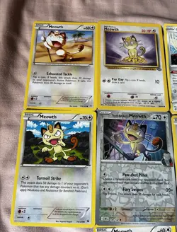 Pokemon TCG Meowth 7 Unique Card Bundle For Collectors English With 1 Holo - Image 2