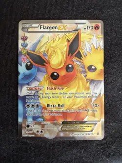 Pokemon TCG Flareon EX RC28/RC32 Generations Radiant Collection Ultra Rare Holo - Image 1
