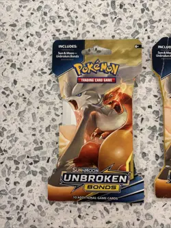 Pokemon TCG Sum & Moon Unbroken Bonds Sleeve Booster Packs Lot 2 New Sealed - Image 2