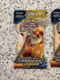 Pokemon TCG Sum & Moon Unbroken Bonds Sleeve Booster Packs Lot 2 New Sealed - Image 5