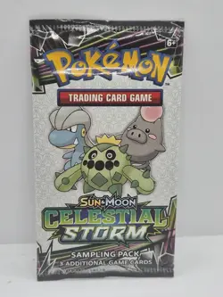 Pokemon TCG Sun Moon Celestial Storm 3 Card Sample Pack Booster Factory Sealed - Image 2