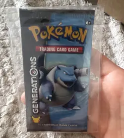 Sealed Pokemon TCG Generations Blastoise art work Booster Pack 10 Cards English - Image 1