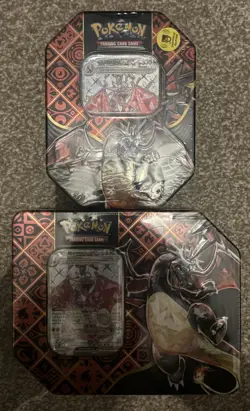 Pokemon TCG - Paldean Fates - Charizard EX Tin x2 - 5 Pack & 4 Pack - Sealed - Image 2