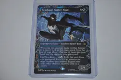 MTG magic SPIDERMAN spm BORDERLESS SYMBIOTE SPIDERMAN #217 RARE - Image 1