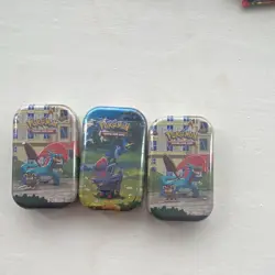 Pokemon TCG Evolutions Mini Tin Lot of 3 40ct Salamence Zoroark Lucario - Image 2