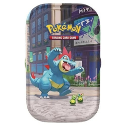 Pokemon TCG Totodile Tin Storage Case, 60 Card Capacity, Standard Size - Image 1