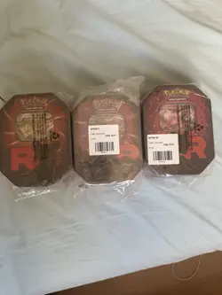 Pokemon TCG: Destined Rivals | Team Rocket Tin Set of 3 | New and Sealed - Image 1